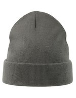 Atlantis Pier-S Beanie aus 100% Recycling-Polyester, Black One Size, AT127 – Dark Grey