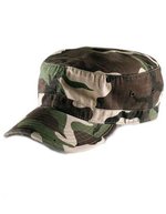 Atlantis Army Cap aus Ripstop-Baumwolle, Black One Size, AT300 – Camouflage