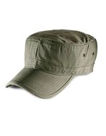 Atlantis Army Cap aus Ripstop-Baumwolle, Black One Size, AT300 – Olive