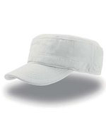 Atlantis Tank Cap aus gebürsteter Baumwolle, Black One Size, AT301 – Blanc