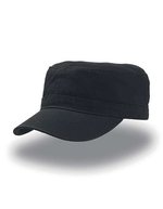 Atlantis Chino-Baumwoll Cap mit Klettverschluss – Black
