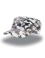 Atlantis Chino-Baumwoll Cap mit Klettverschluss – Camouflage White
