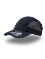 Atlantis Sportkappe mit Mesh und Reflektoren, Black One Size, AT312 – Marine