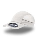 Atlantis Sportkappe mit Mesh und Reflektoren, Black One Size, AT312 – Blanc