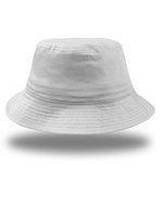 Atlantis Bucket Hat aus 100% Baumwolle, Black One Size, AT314 – Blanc
