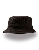 Atlantis Bucket-Hat aus Chino-Baumwolle mit Schweißband – Black