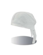 Atlantis Baumwoll-Bandana Long mit Labeldruck, Black One Size, AT351 – Bianco