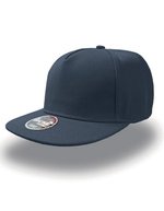 Atlantis Snap Five Cap mit PVC-Verschluss, Black One Size, AT401 – Marine