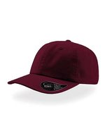 Atlantis Dad Hat aus 100% Baumwolle mit Messingschnalle – Burgundy