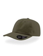 Atlantis Dad Hat aus 100% Baumwolle mit Messingschnalle, Black One Size, AT409 – Olive