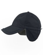 Atlantis Recycelte Wintermütze mit Ohrenklappen, Black One Size, AT417 – Navy