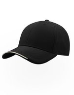 Atlantis Estoril Cap aus recyceltem Polyester, Black One Size, AT422 – Bild 2