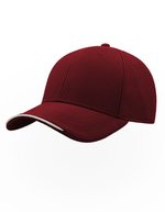 Atlantis Estoril Cap aus recyceltem Polyester, Black One Size, AT422 – Burgundy