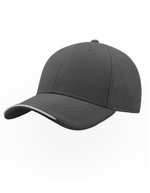 Atlantis Estoril Cap aus recyceltem Polyester, Black One Size, AT422 – Dark Grey