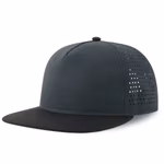 Atlantis Nachhaltige Bank Five Cap Recycled, Black/Black One Size, AT424 – Bild 3