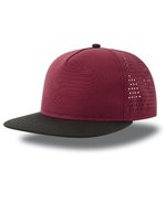 Atlantis Nachhaltige Bank Five Cap Recycled, Black/Black One Size, AT424 – Burgundy/Black