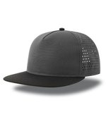 Atlantis Nachhaltige Bank Five Cap Recycled, Black/Black One Size, AT424 – Dark Grey/Black