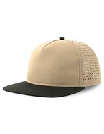 Atlantis Nachhaltige Bank Five Cap Recycled, Black/Black One Size, AT424 – Khaki/Black