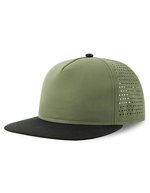 Atlantis Nachhaltige Bank Five Cap Recycled, Black/Black One Size, AT424 – Olive/Black