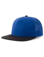 Atlantis Nachhaltige Bank Five Cap Recycled, Black/Black One Size, AT424 – Royal/Black