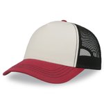 Atlantis Recycelte Canvas Cap mit gebogenem Schirm, Black/Grey One Size, AT426 – Bild 3