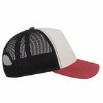 Atlantis Recycelte Canvas Cap mit gebogenem Schirm, Black/Grey One Size, AT426 – Bild 6