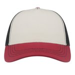 Atlantis Recycelte Canvas Cap mit gebogenem Schirm, Black/Grey One Size, AT426 – Bild 7
