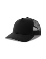 Recycelte Canvas Cap mit gebogenem Schirm – Black/Black