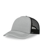 Atlantis Recycelte Canvas Cap mit gebogenem Schirm, Black/Grey One Size, AT426 – Grigio/Nero
