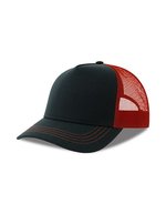 Atlantis Recycelte Canvas Cap mit gebogenem Schirm, Black/Grey One Size, AT426 – Blu navy/Borgogna
