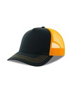 Atlantis Recycelte Canvas Cap mit gebogenem Schirm, Black/Grey One Size, AT426 – Blu navy/Giallo