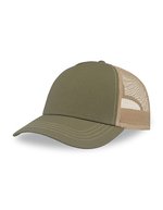 Atlantis Recycelte Canvas Cap mit gebogenem Schirm, Black/Grey One Size, AT426 – Oliva/Cachi