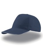 Atlantis Sandwich Cap mit Klettverschluss, Black/White One Size, AT500 – Navy/White