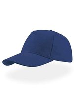 Atlantis Liberty Five Buckle Cap aus Baumwolle, Black One Size, AT501 – Royal
