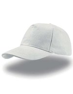 Atlantis Liberty Five Buckle Cap aus Baumwolle, Black One Size, AT501 – Blanc