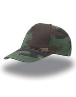 Atlantis Start Five Cap aus 100% Baumwolle, Black One Size, AT502 – Camouflage