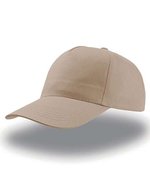 Atlantis Start Five Cap aus 100% Baumwolle, Black One Size, AT502 – Khaki