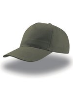 Atlantis Start Five Cap aus 100% Baumwolle, Black One Size, AT502 – Olive