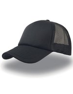 Atlantis Strukturierte Rapper Cap mit PVC-Verschluss, Black/Black One Size, AT505 – Bild 2