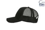 Atlantis Rapper Destroyed Cap mit Mesh-Details, Black/Black One Size, AT510 – Bild 5