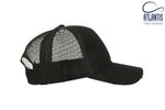 Atlantis Rapper Destroyed Cap mit Mesh-Details, Black/Black One Size, AT510 – Bild 6