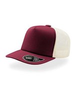 Atlantis Record Trucker Cap mit PVC-Verschluss, Black One Size, AT515 – Burgundy