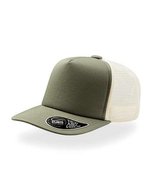 Atlantis Record Trucker Cap mit PVC-Verschluss, Black One Size, AT515 – Olive