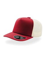 Atlantis Record Trucker Cap mit PVC-Verschluss, Black One Size, AT515 – Red