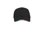 Atlantis Start Five Italia Cap aus Baumwolle, Black One Size, AT519 – Bild 3