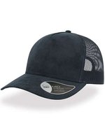 Atlantis Rapper Suede Cap mit Mesh-Detail, Beige One Size, AT523 – Blu navy