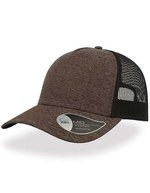 Atlantis Rapper Melange Cap mit Mesh-Detail, Brown One Size, AT524 – Bild 2