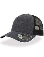 Atlantis Rapper Melange Cap mit Mesh-Detail, Brown One Size, AT524 – Navy