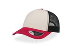 Atlantis Rapper Canvas Cap mit Mesh-Detail, Navy/Yellow One Size, AT527 – Bild 3