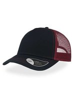 Atlantis Rapper Canvas Cap mit Mesh-Detail, Navy/Yellow One Size, AT527 – Marine/Bordeaux